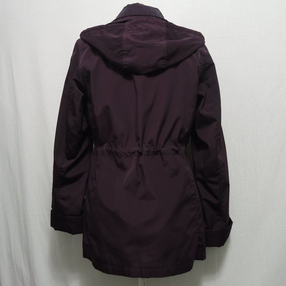 St. John's Bay Dark Purple Coat with Removable Hood & Lining Size Small - Picture 2 of 11
